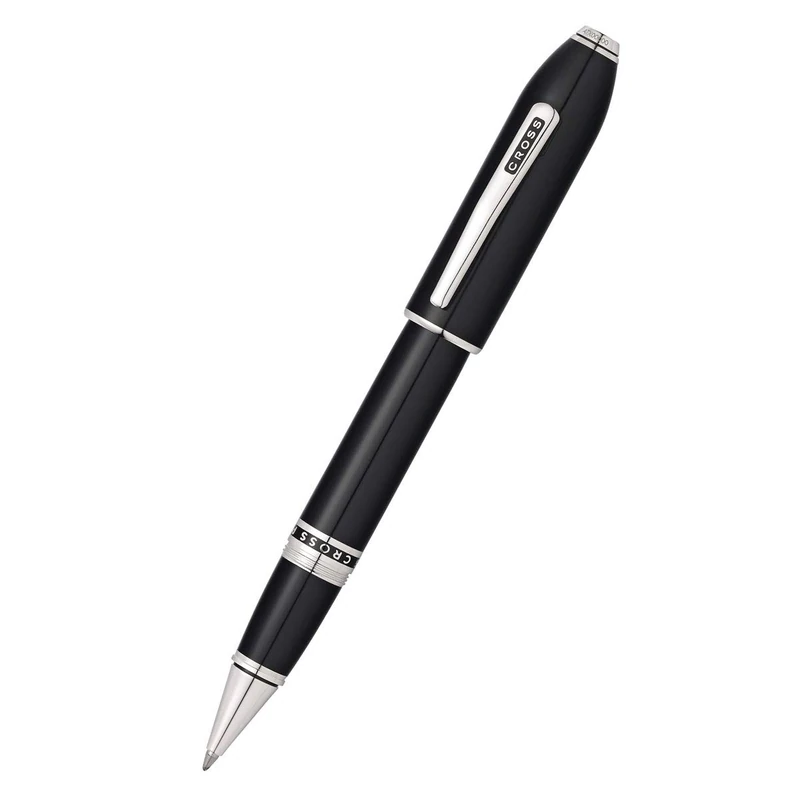 Cross Peerless 125 Obsidian Lacquer Rollerball Pen - Black - Image 1