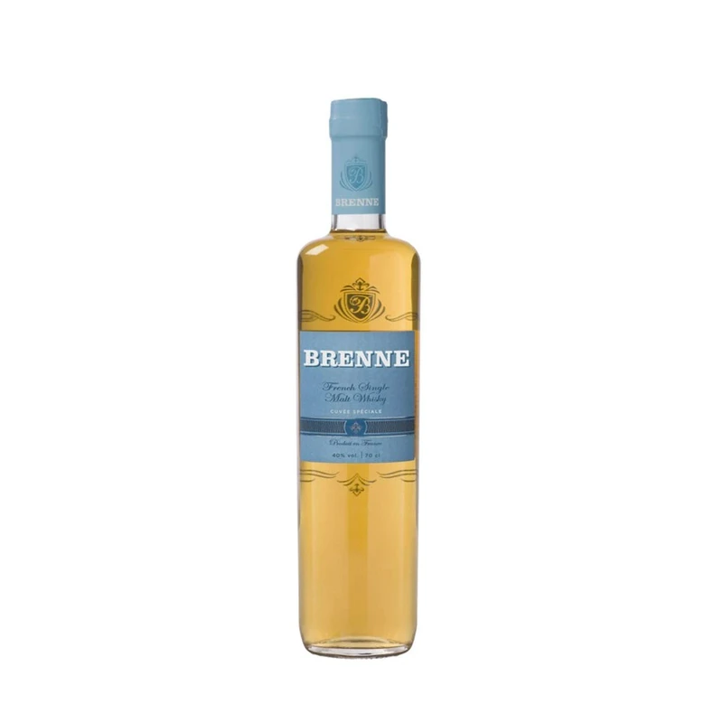 Brenne Estate Cask Whisky, 70cl - 40% ABV French Single Malt Scotch Whisky - Organic Whisky Aged in Cognac Casks