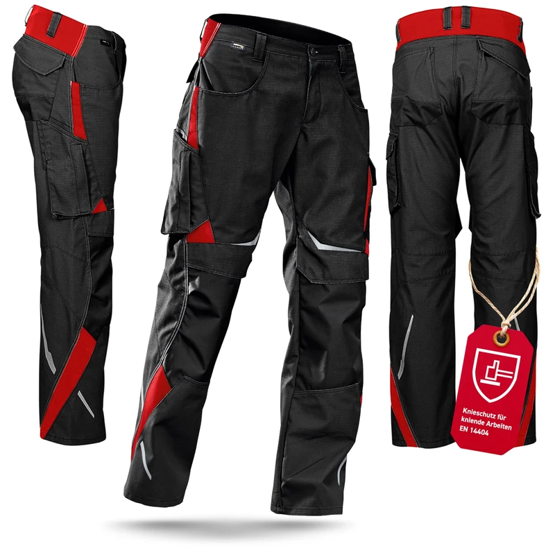 Kubler 23245353-9955-48 Size 48 "Pulse" Trousers - Black/Red