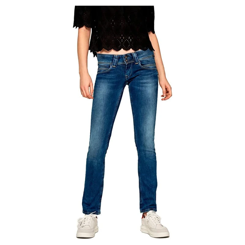 Pepe Jeans Venus Women's Jeans Regular Fit Low Waist Authentic Rope, Blue (Denim-d24), 29W / 34L