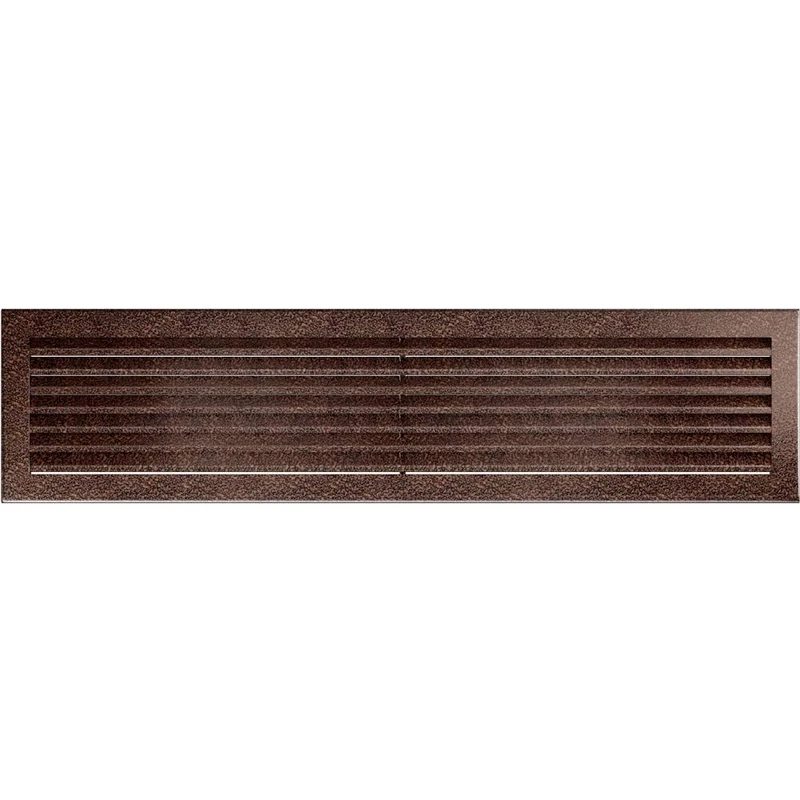 Kratki Fresh Ventilation Grille Fireplace Grill 17 cm x 70 cm Copper