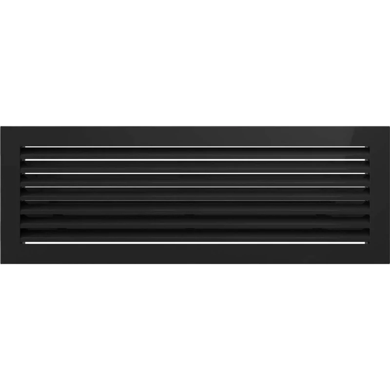 Kratki ventilation grille fireplace grille FRESH 17cm x 49cm black