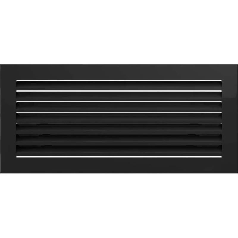 KRATKI ventilation grille fireplace grille FRESH 17cm x 37cm black