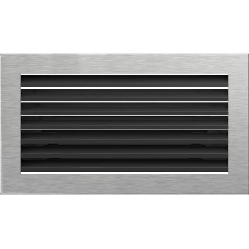 kratki 30SZ/Fresh Ventilation, Fireplace Grille, Polished, 17 x 30 cm