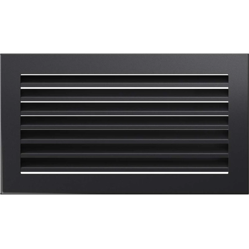 Kratki Fresh Chimney Vent Grille 17cm x 30cm Graphite