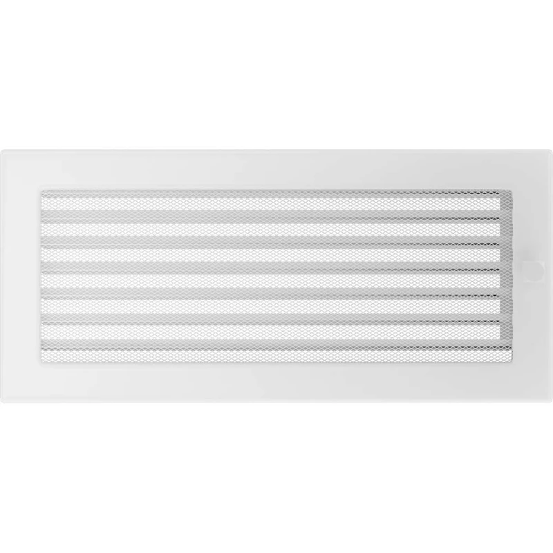 kratki 37BX Ventilation, Fireplace Grille, White, 17 x 37 cm