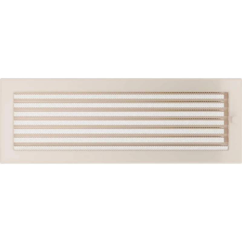 KRATKI Ventilation Grille Fireplace Grille 17 cm x 49 cm Cream with Blinds