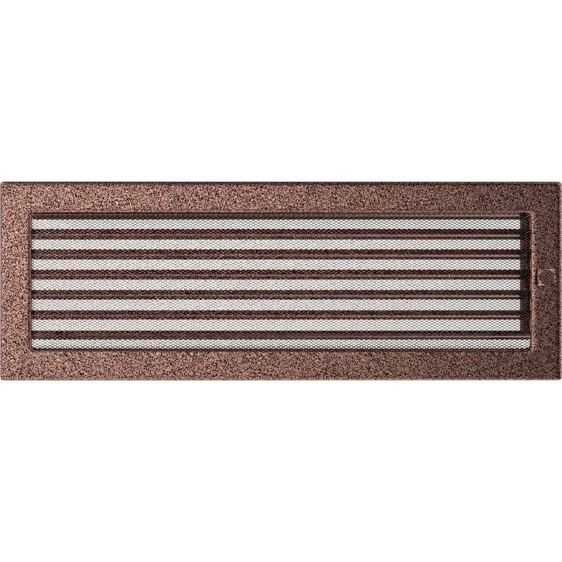 KRATKI ventilation grille fireplace grille 17cm x 49cm copper with blinds