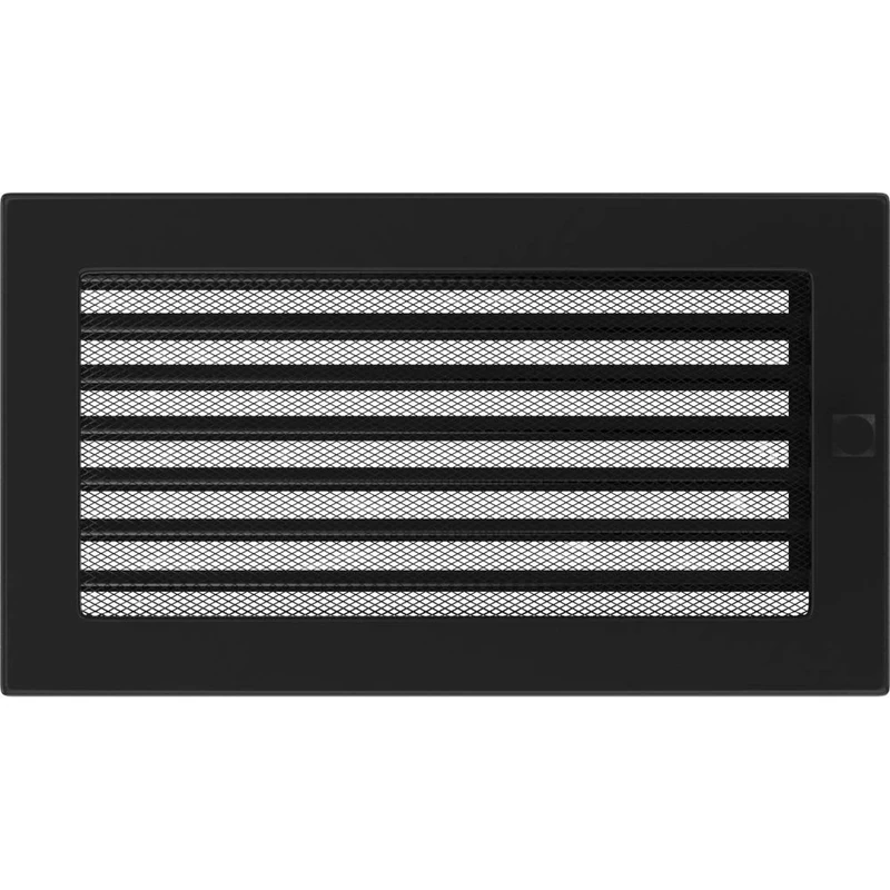 Fireplace Grille Black with Blinds 17 x 30 cm KRATKI