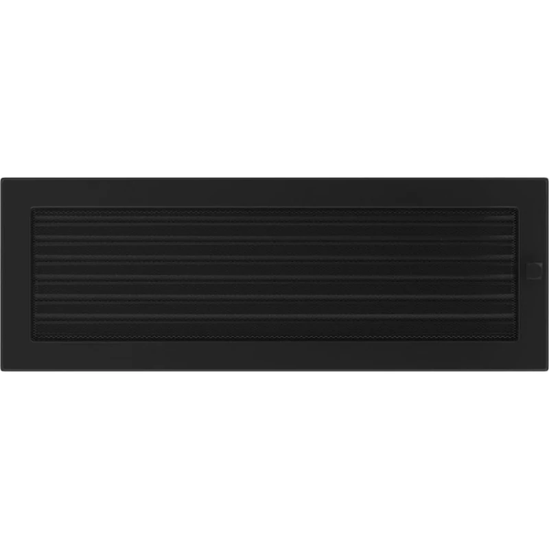 kratki 49CX Ventilation, Fireplace Grille, Black, 17 x 49 cm