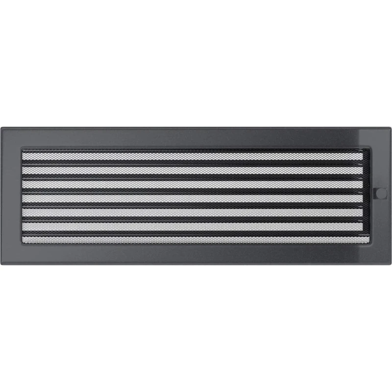 KRATKI ventilation grille fireplace grille 17cm x 49cm graphite with blinds