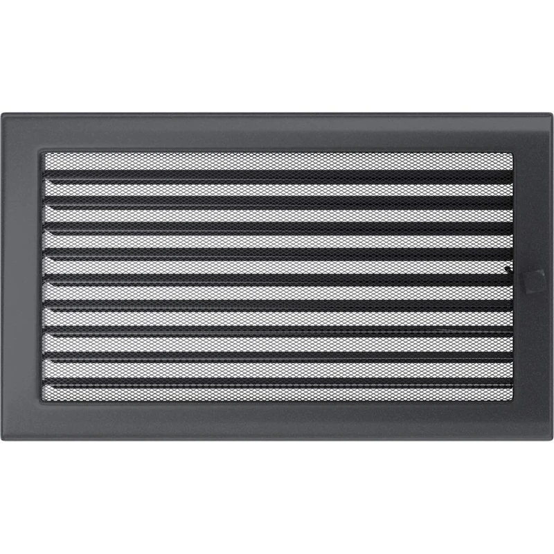 kratki 22/37GX Ventilation, Fireplace Grille, graphitegray, 22 x 37 cm