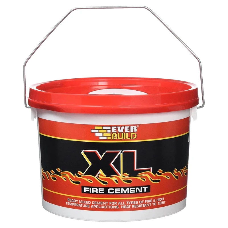 Everbuild – XL Fire Cement – Ready Mixed – Resistant to Temperatures Up to 1250˚C – Buff – 5kg