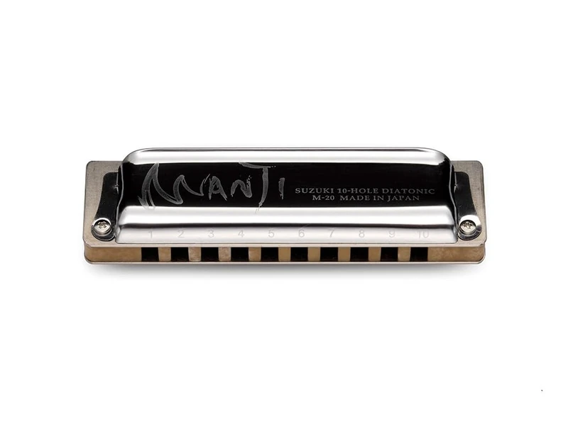 Suzuki Diatonic Harmonica Manji M-20 - key of Low-Eb