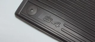Audi 8 K1 061 501 041 Rubber Car Floor Mats Front Black, S4