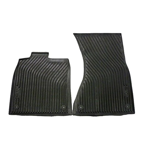 Audi 4G1 061 501 041 Rubber Floor Mats LHD FRONT SET OF 2, BLACK