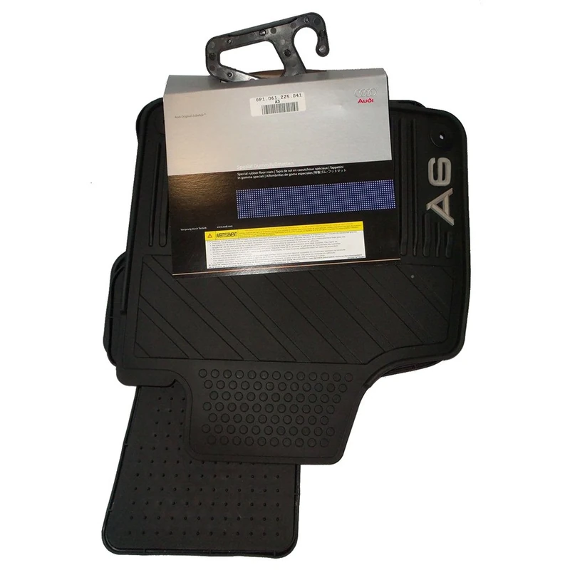 Audi 4 °F1 061 225 041 Rubber Floor Mats Monster Mat Inland/RDW Front/Rear, Black - Image 1