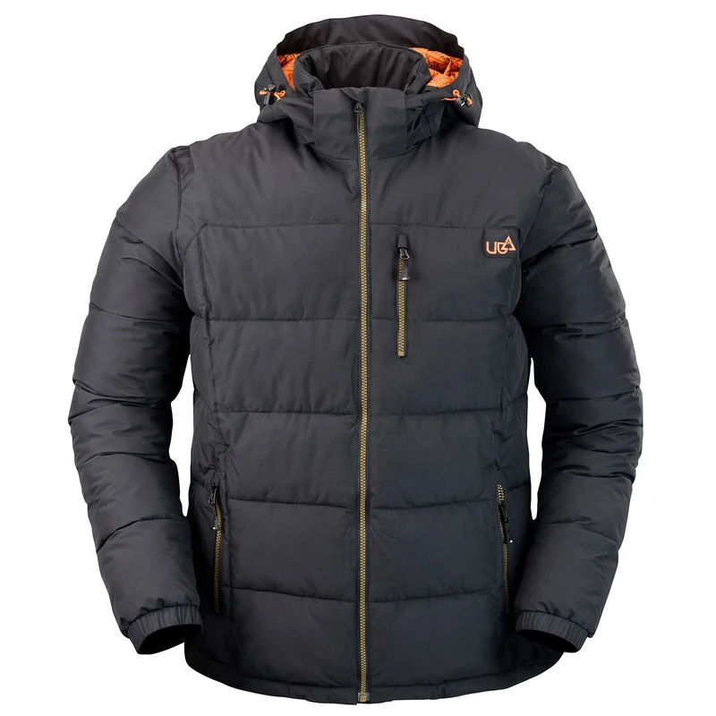 Urban Beach Men's Waterproof Puffer Jacket, Lightweight, Breathable, Tocan Grey, Large - Image 1