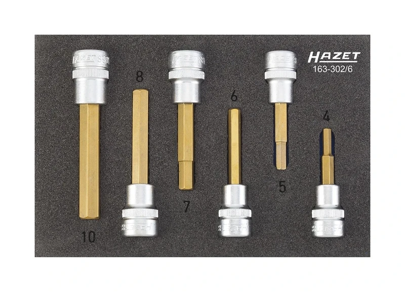 Hazet Screwdriver Socket Set, 163 302/6