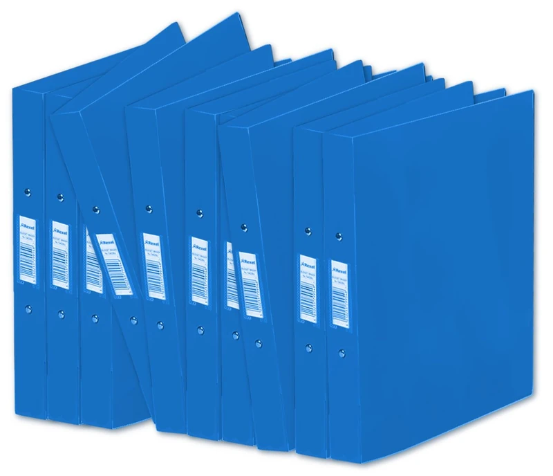 Rexel A4 Budget 2 Ring Binders - Blue (Pack of 10)