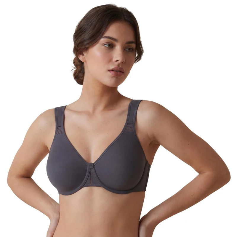 Selene Women's Lorea Nursing Bra Nursing Bra, grey, 38D (Manufacturer Size: 85D)