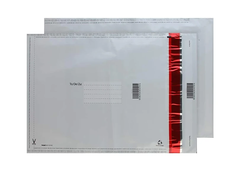 Blake Purely Packaging 430 x 330 mm Polypost Security Peel & Seal Polythene Pocket Envelopes (SE1020) White - Pack of 100