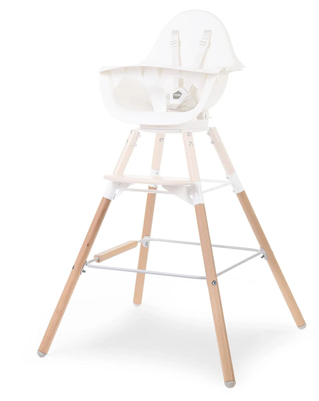 CHILDHOME, Extra Long Leg Set for Evolu 2 Baby High Chair, adapts to a 90cm high Kitchen Island or bar, Footrest, Beechwood, Easy to Assemble, Colour Natural