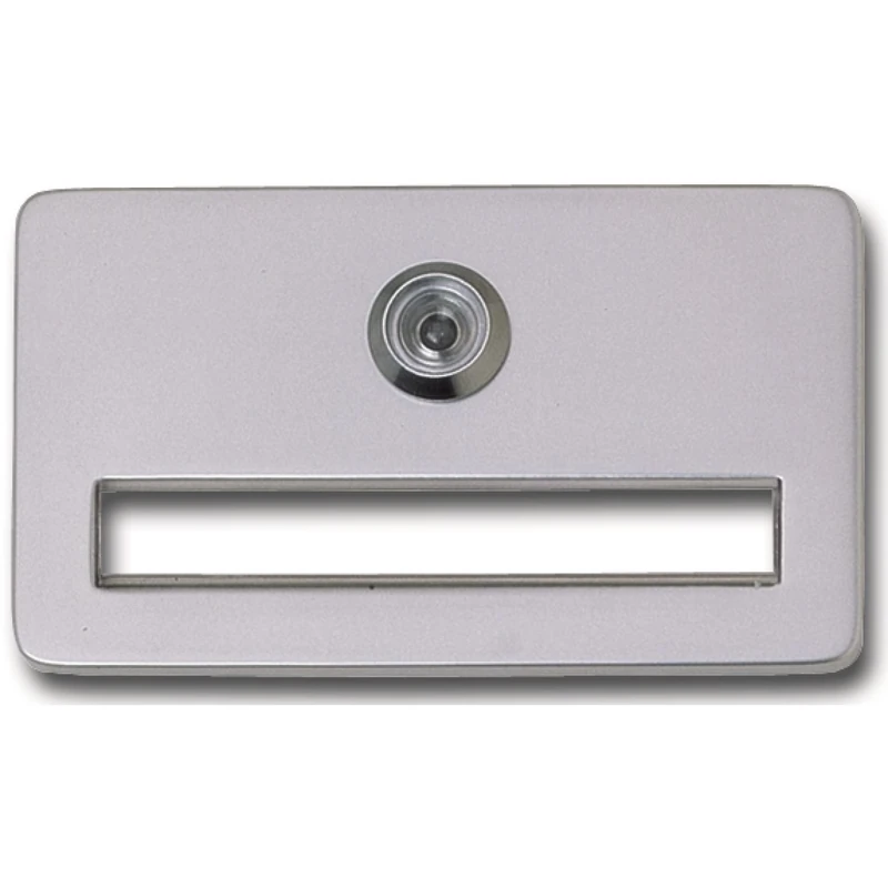 Basic Man FH Name Plate Door Peephole x Lens 170 °, TS 28 – 45 Neusil elox. Pack of 1 - Image 1