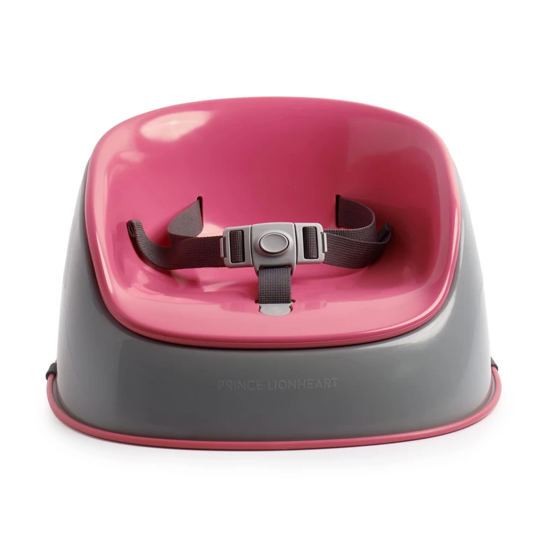 Prince Lionheart BoosterPOD Lite Grey Base | Comfortable | Dual Strap System | Durable | Portable | Stable | Anti-Slip - Coral