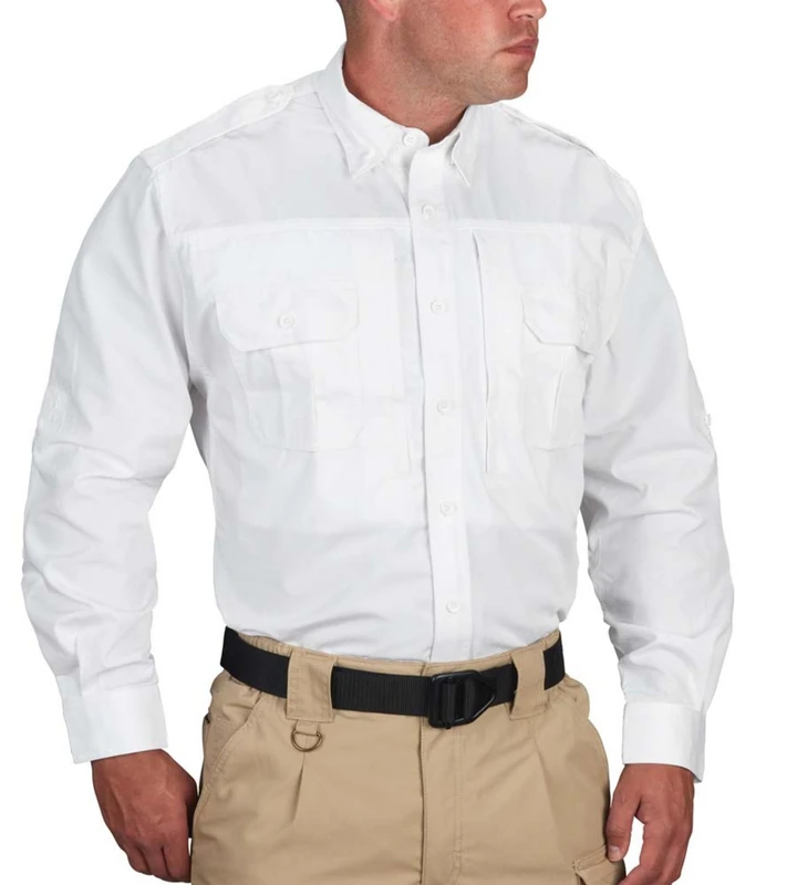 Propper Men' F5312 Men's Long Sleeve Tactical Shirt, White, X-Large Tall US