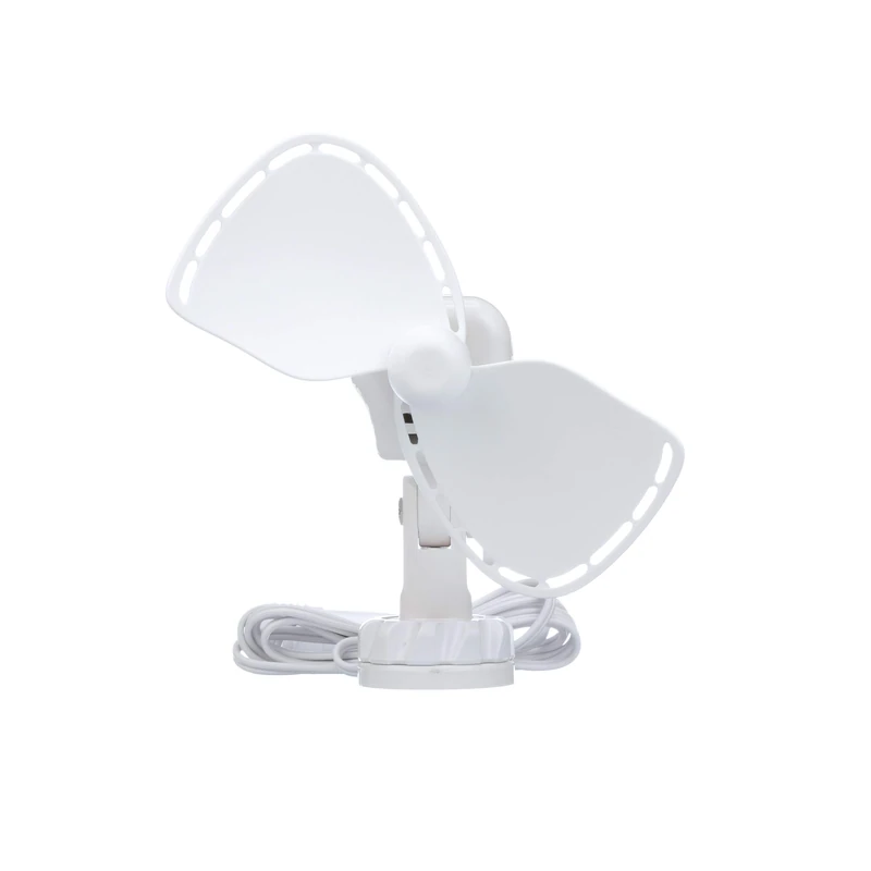 SEEKR Ultimate, 747CA24WCS, 24V Compact Grill-less, Easy to Clean, 2-Speed Cabin Fan, 150/200 CFM 5.25" x 2.5" x 8.0", White - Image 1