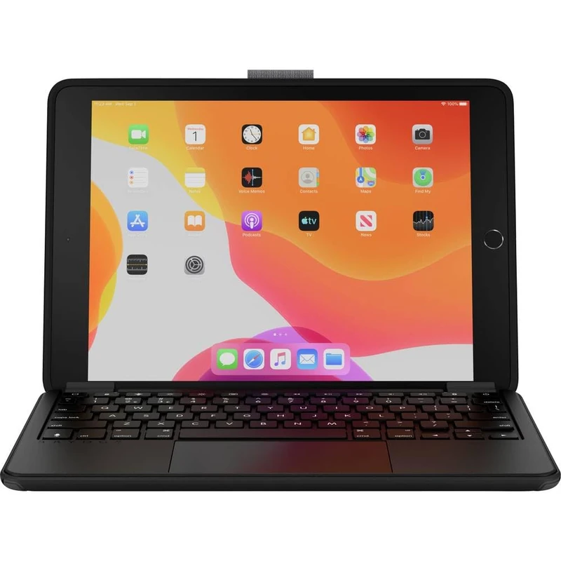 Brydge 10.2 MAX+ QWERTZ Wireless Keyboard with Case and Trackpad for iPad (7th to 9th Gen)