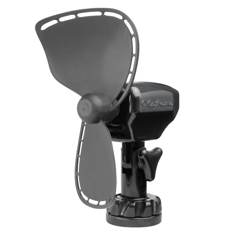 SEEKR Ultimate,757CA24BBX 24V Compact Grill-less, Easy to Clean, 2-Speed Cabin Fan, 150/200 CFM 5.25" x 2.5" x 8.0", Black