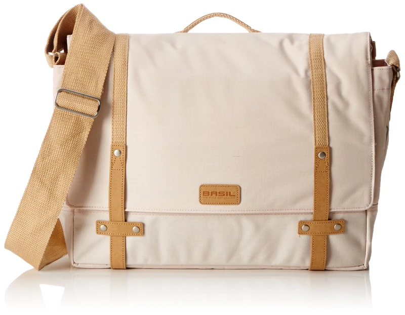 Basil Portland Messenger Bag - Creme, 16 L
