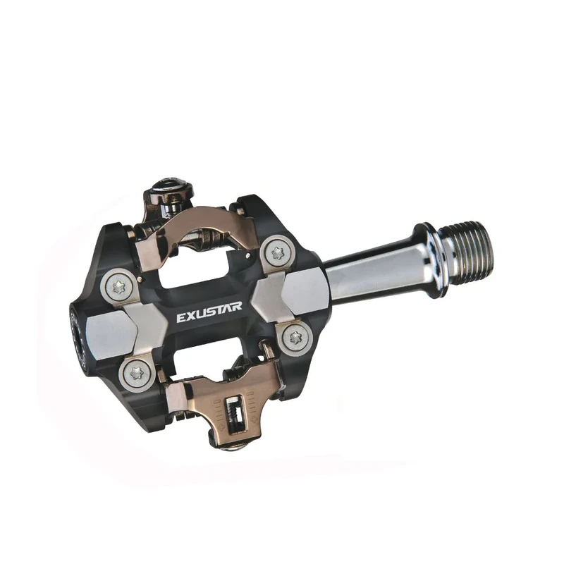 EXUSTAR MTB E-PM222 Pedal 82x61mm in Aluminium Black - CR-