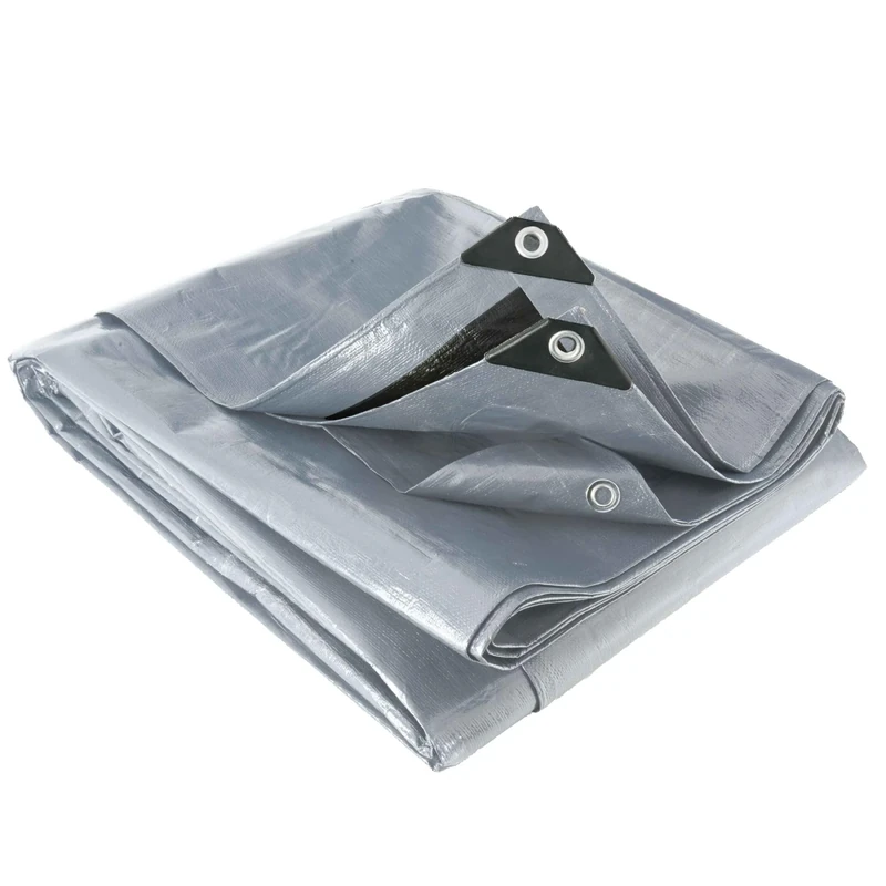 Provence Outillage 5086 Tarpaulin 6 x 12 m 200 g/m² Grey/Black