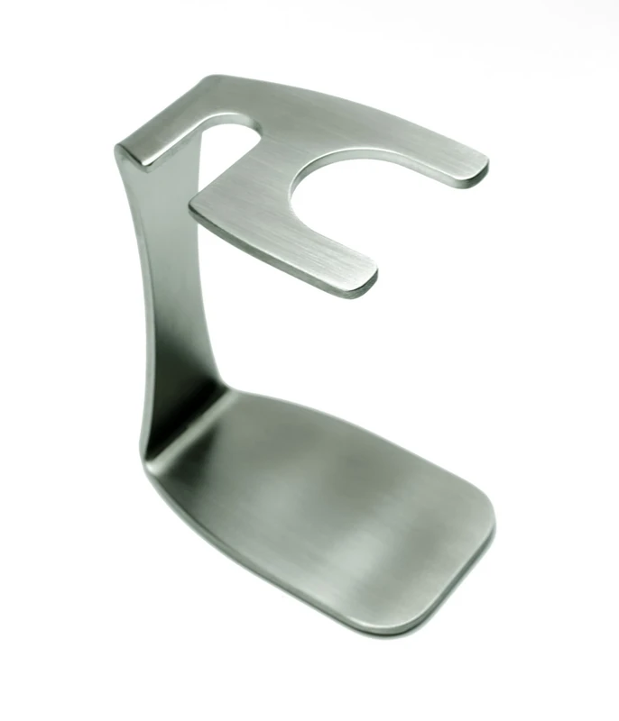 Gold Silver Tip Badger Shaving Brush and Razor Holder Made from Stainless Steel, Pack of 1