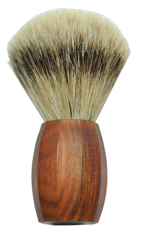 Gold 100 Percent Silver-tipped, Badger Shaving Brush Rosewood Handle (1 Pack)