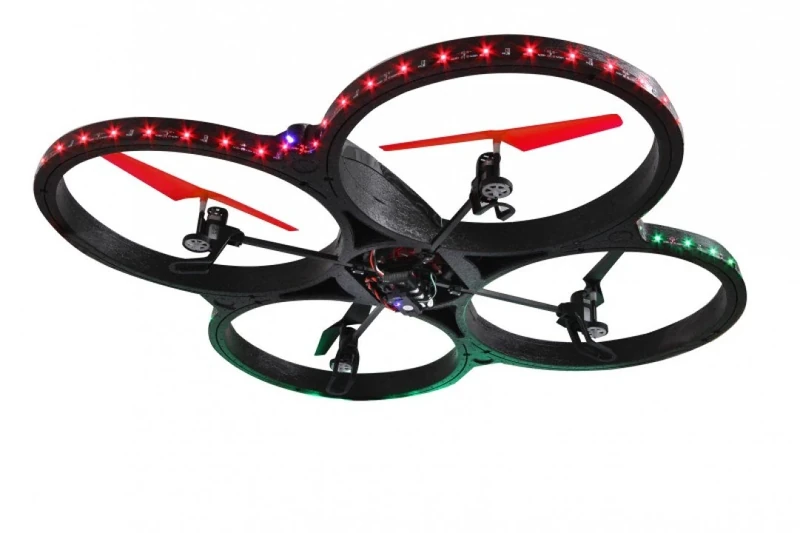 Jamara 038561 2.4 GHz Flyscout AHP Quadcopter with Compass-LED Camera