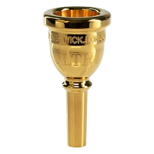 Denis Wick Steven Mead Ultra Euphonium Mouthpiece Silver Plated, SM3X - V-Type Backbore for Balanced Airflow & Tone - Large Shank Fitting Euphonium Accessories for Easy Articulation 26.4 x6.3x7.45mm