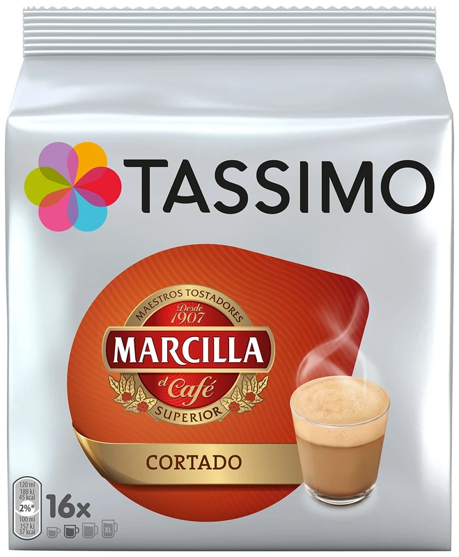 Café Cortado Tassimo Marcilla 16 Cápsulas - Image 1