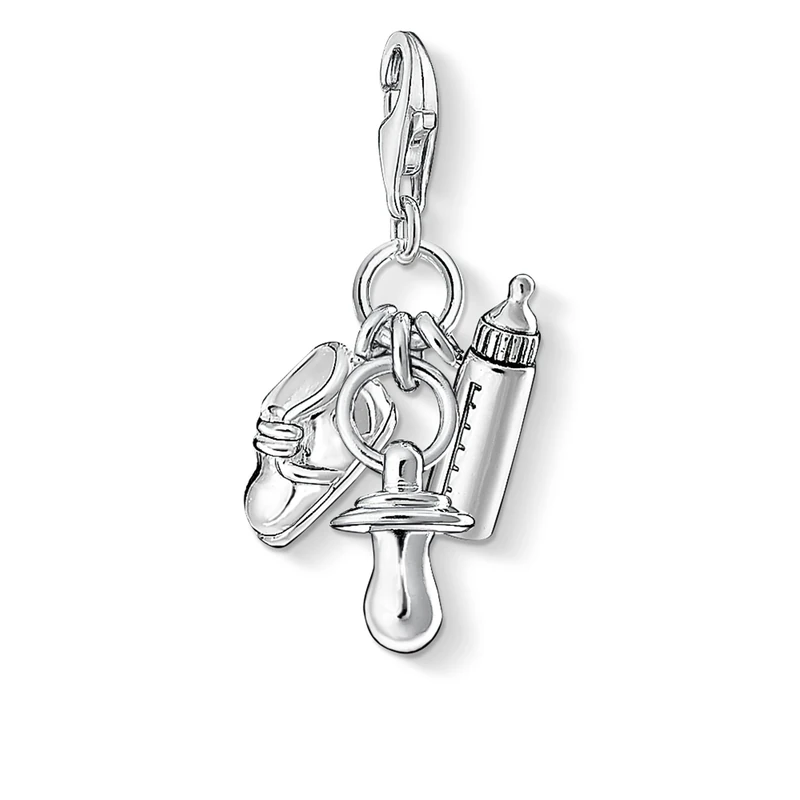 Thomas Sabo Women Charm Pendant Baby Birth Charm Club 925 Sterling Silver 1116-637-12