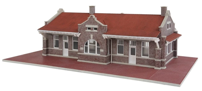 Walthers Cornerstone Brick Mission Style Depot Train