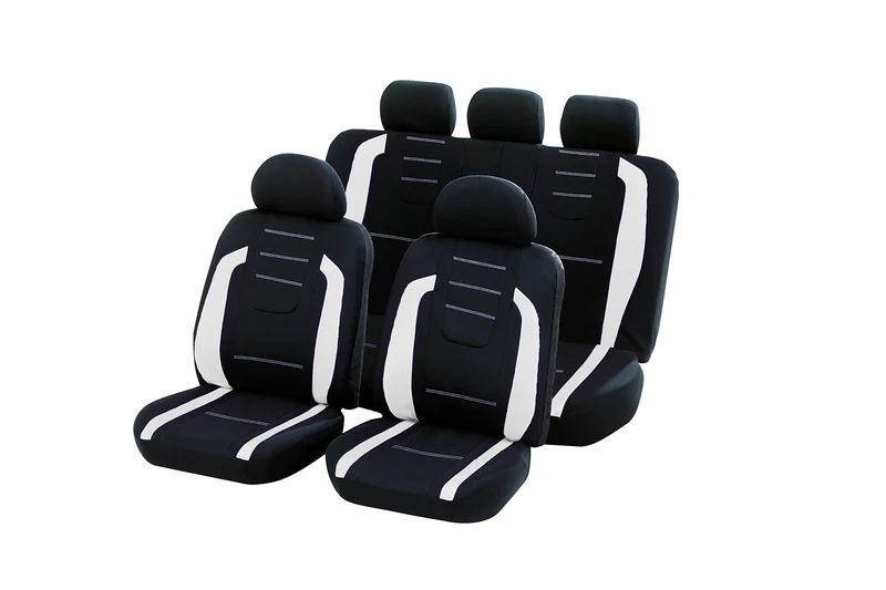 Unitec 84985 CrystalWhite Seat Cover Set (14 Pieces)