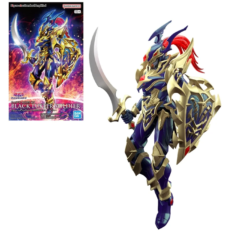 Bandai Hobby | Figure-Rise Standard Amplified Yu-Gi-Oh! Black Luster Soldier Model Kit | Easy Snap-Fit Assembly, No Glue or Paint Required
