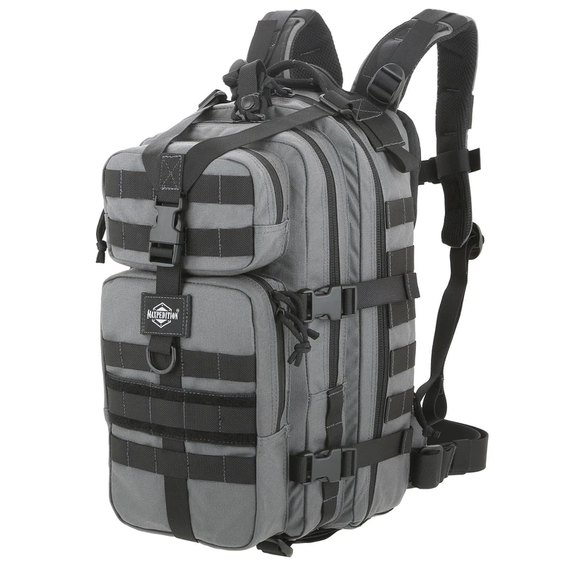 Maxpedition Falcon-II Backpack (Wolf Gray) 23L Tactical Backpack, Survival Pack, Bug Out Bag, MOLLE Compatible Go Bag Optimized for EDC & Military, 0513W