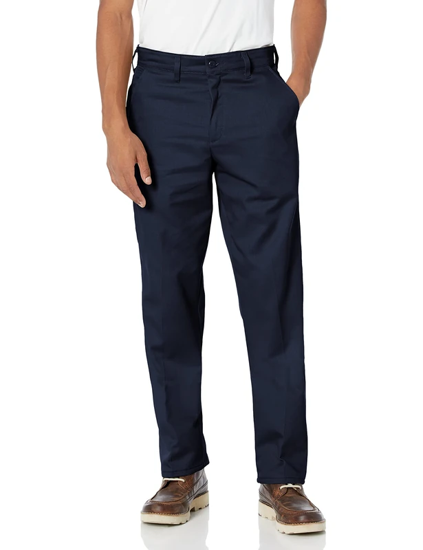 Red Kap Men's Wrinkle-Resistant Cotton Work Pant, Dark Navy, 42x30 - Image 1