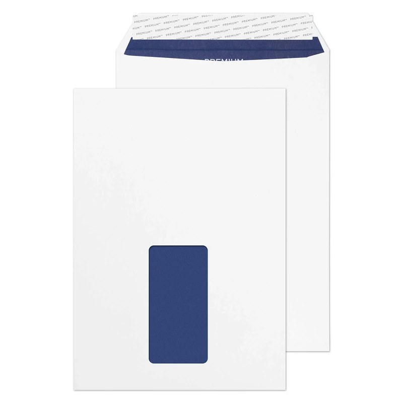 Blake Pure C5 229 x 162 mm 120 gsm Recycled Peel & Seal Pocket Window Envelopes (RP83084) Super White Wove - Pack of 500