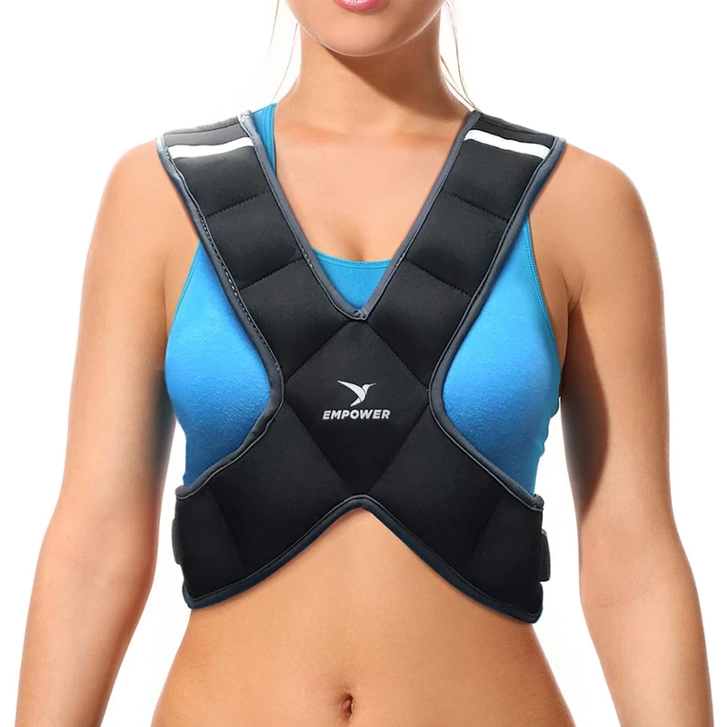Empower Weighted Vest for Women, Weight Vest for Running, Workout, Cardio, Walking, 8lb Adjustable Weight - Image 1