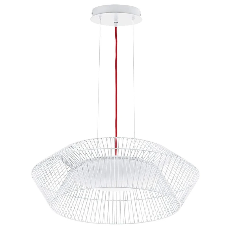 Eglo 93984 Pendant Light, Red Metal